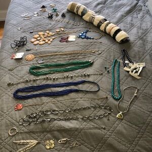 Lot of costume jewelry.
